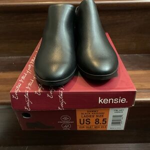 New Kensie Women's Sammy Black Ankle Boots Bootie Size 8.5